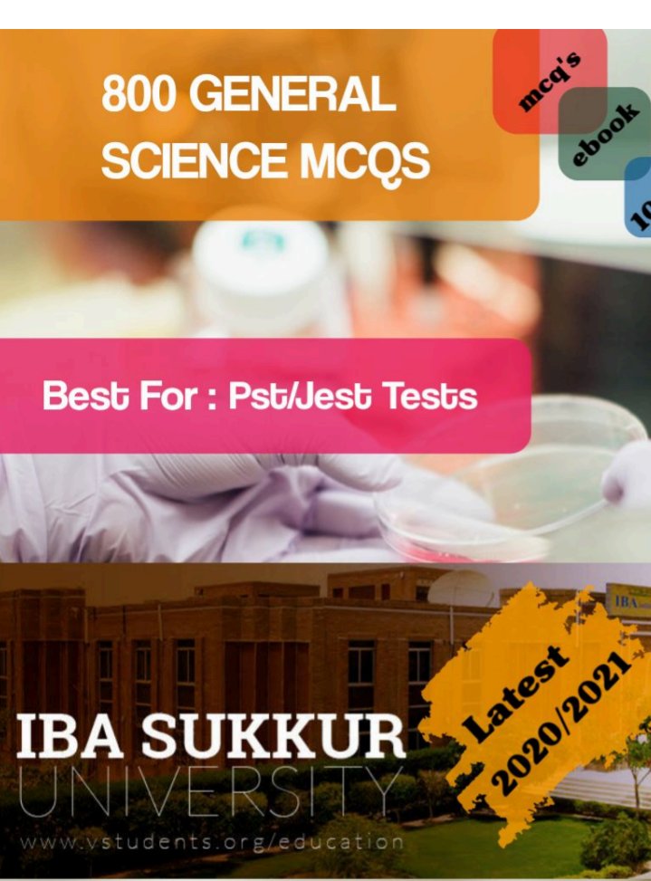 800 GENERAL SCIENCE MCQS FOR PST JEST TEACHERS TEST BY STS IBA SUKKUR.pdf